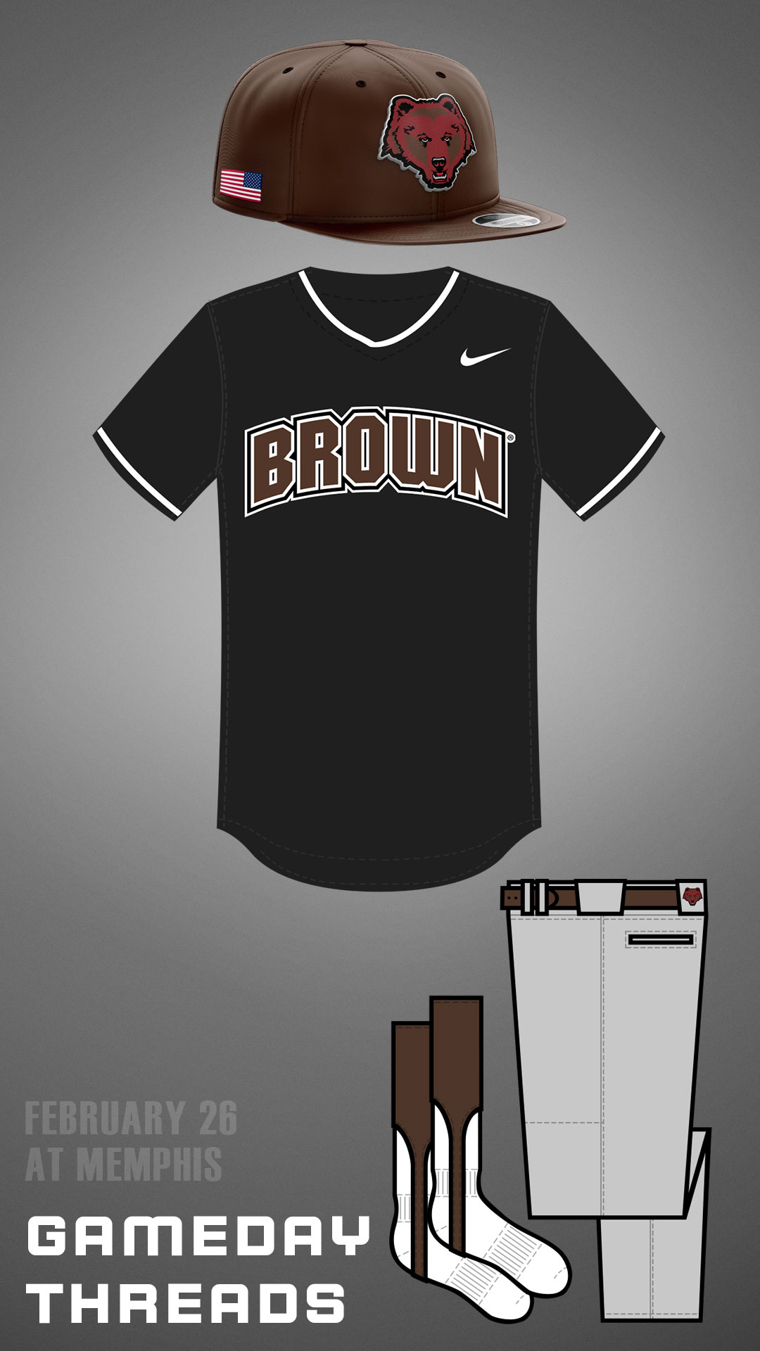 Brown baseball