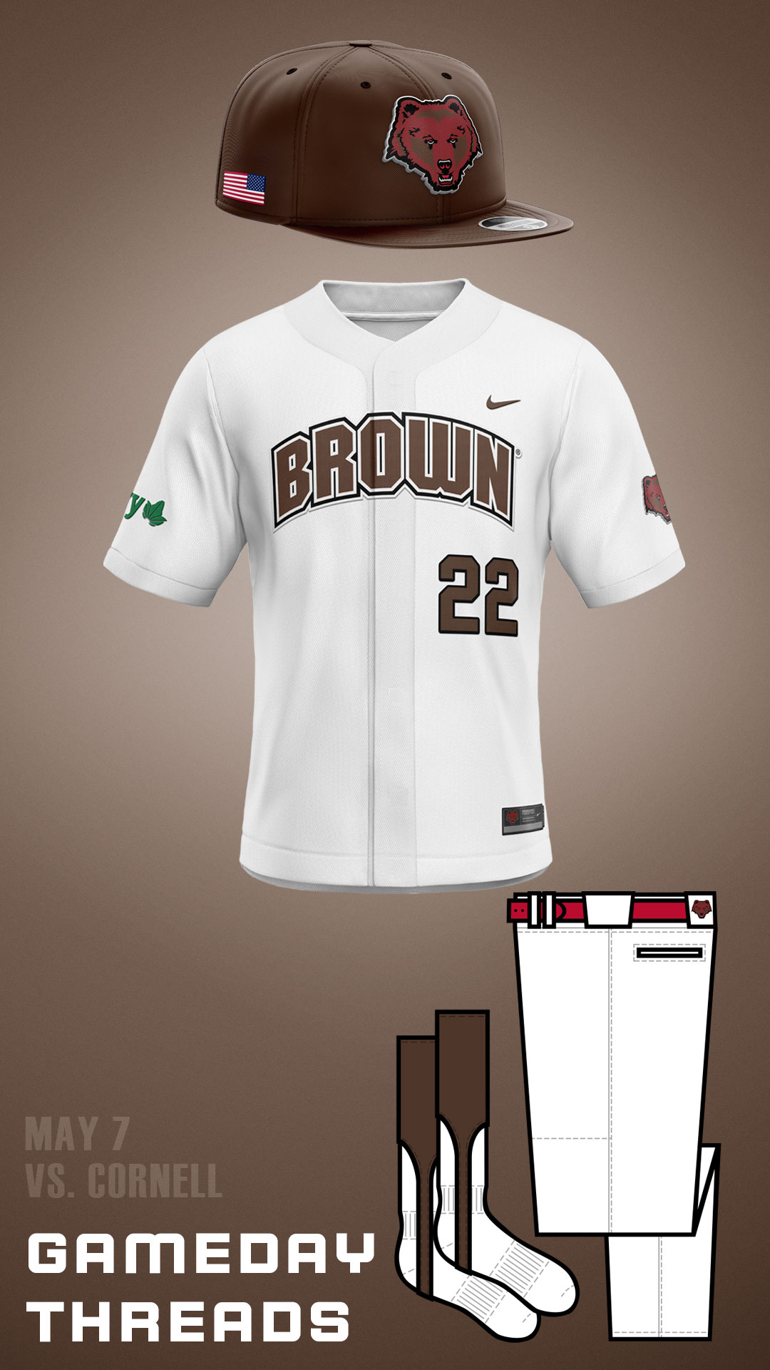 Brown baseball